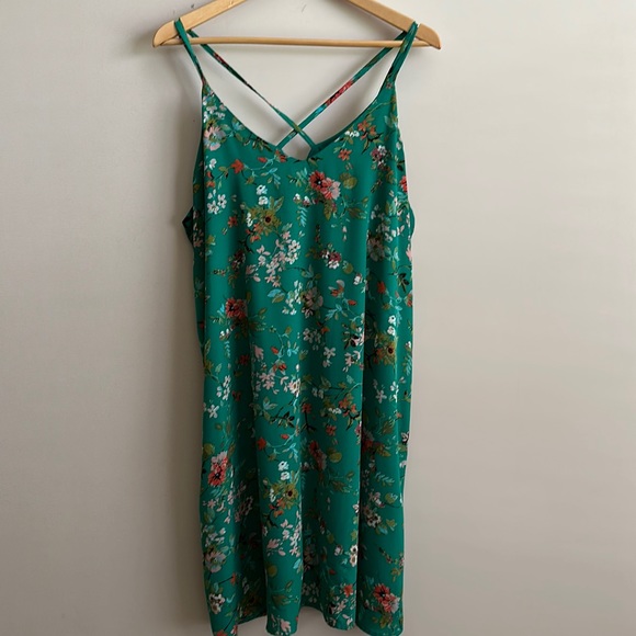 Xhilaration Dresses | Xhilaration Floral Green Dress | Color: Green | Size: Xxl | Chic_Educator's Closet